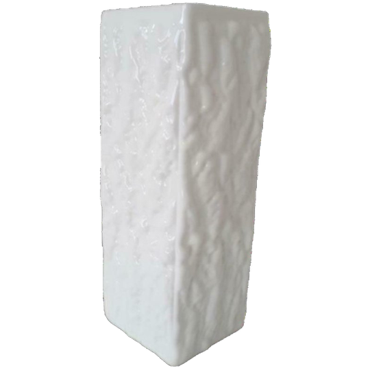 Vintage Vaas Witte Vaas Retro Pers Glas Vaasje 1
