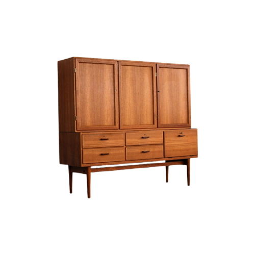 Vintage Buffetkast | Highboard | Jaren 60 | Zweeds