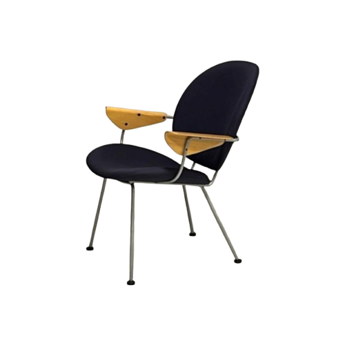 Kembo 302 Fauteuil Vintage Gispen Design Paars Armstoel