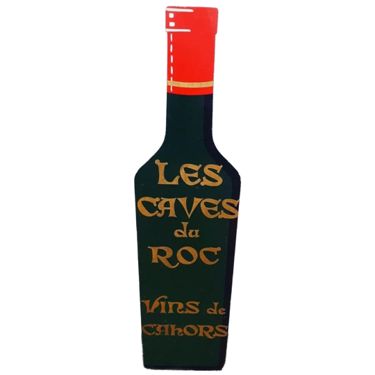 Origineel Reclamebord Van Een Wijnfles(komt Uit Frankrijk)🍷 1