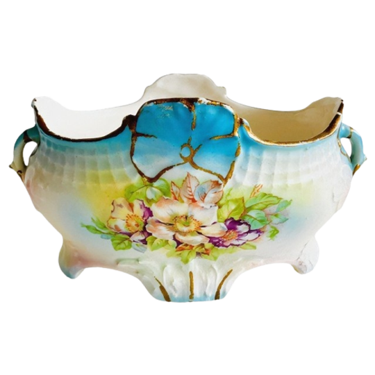Art Nouveau Jardiniere Bloempot Porselein Czechoslovakia 1920’s 1