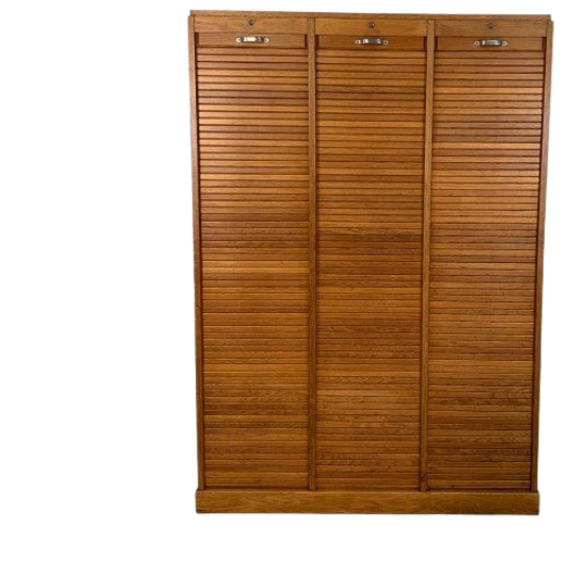 Eiken Rolluikkast Met 3 Luiken, 179 Cm Hoog 1