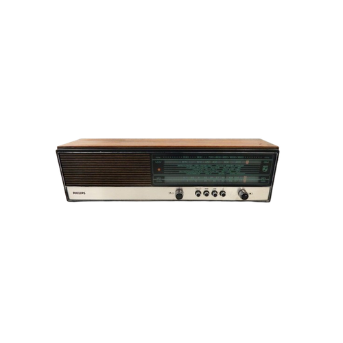 Retro Vintage Radio Jaren 70 Philips Teakhout