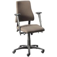 Bma Axia Bureaustoel, Bruin, 4D Armleggers