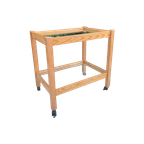 Trolley / Bar Cart / Roltafel Pinewood Glas thumbnail 1