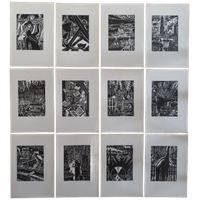 Frans Masereel: Antwerpen (12 Originele Houtsneden)