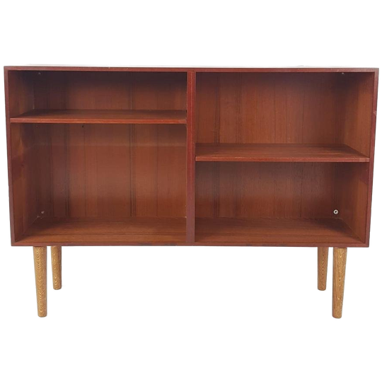 Vintage Deens Boekenkastje Teak Fineer | Wandkastje Boeken 1