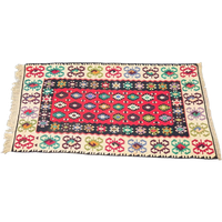 Vintage Kelim Bohemien Wandkleed Boho Kleed ‘60 Kleurrijk
