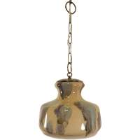 Vintage Italiaans Glazen Hanglamp