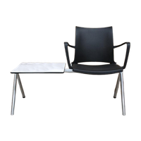 Design Wachtkamermeubel Tafeltje Met Zwarte Stoel