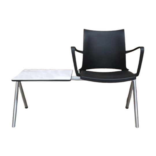 Design Wachtkamermeubel Tafeltje Met Zwarte Stoel 1