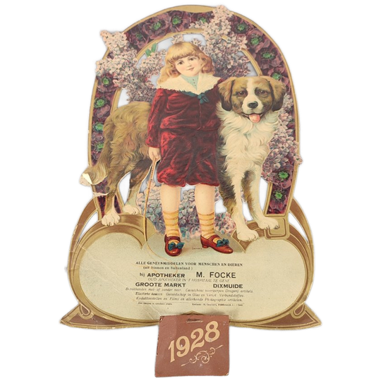 Kalender 1928 Apotheek M. Focke Diksmuide 1