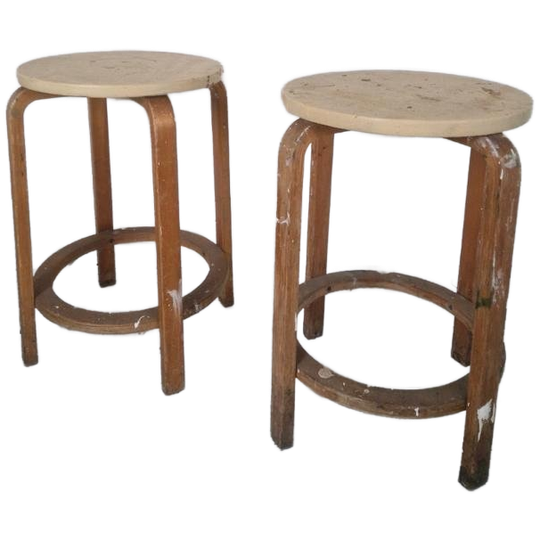 2 X Alvar Aalto Artek Krukjes. 1
