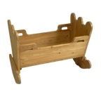 Xl Houten Poppenwieg Schommelbedje thumbnail 1