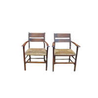 Oude Armfauteuil Set Van 2