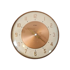 Vintage Klok Metamec Koperkleurige Vintage Wandklok Clock thumbnail 1