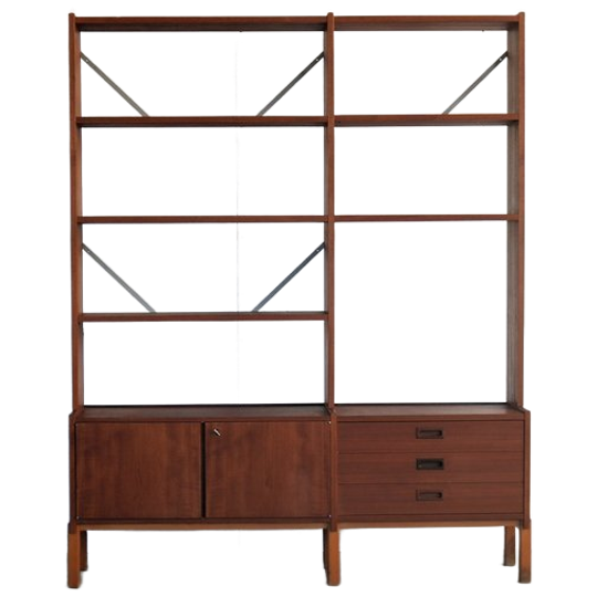 Vintage Teak Boekenkast | Wandkast | Jaren 60 | Zweden 1