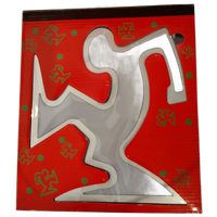 Keith Haring La Linea Lamp Osvaldo Cavandoli Zilver (nieuw In Originele Verpakking)
