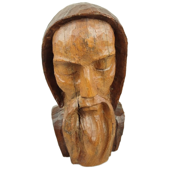Houten Beeld Buste / Hoofd 1