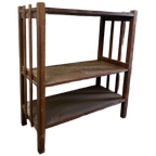 Vintage Houten Staande Rek / Etagere / Bijzettafel thumbnail 1