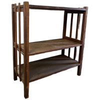 Vintage Houten Staande Rek / Etagere / Bijzettafel
