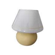 Vintage Mushroom Tafellamp Ikea Wit Lichtgeel