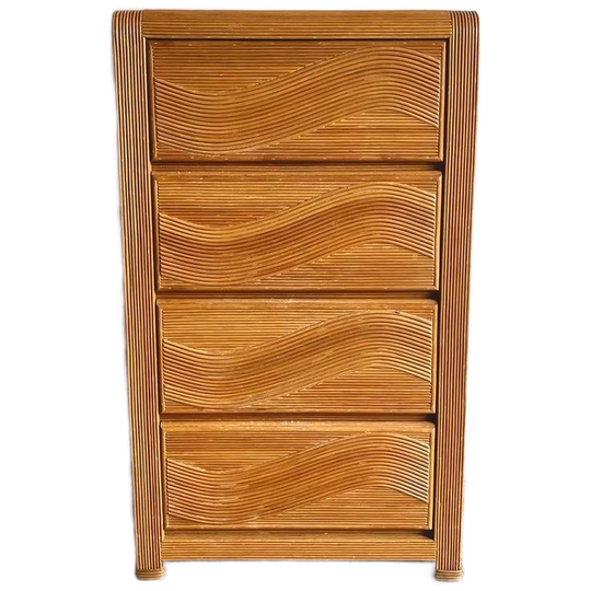 Vivai Del Sud Italiaans Design Rotan Ladekast Vintage 1