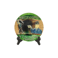 Vlaams Aardewerk Wandbord Met Spreuk