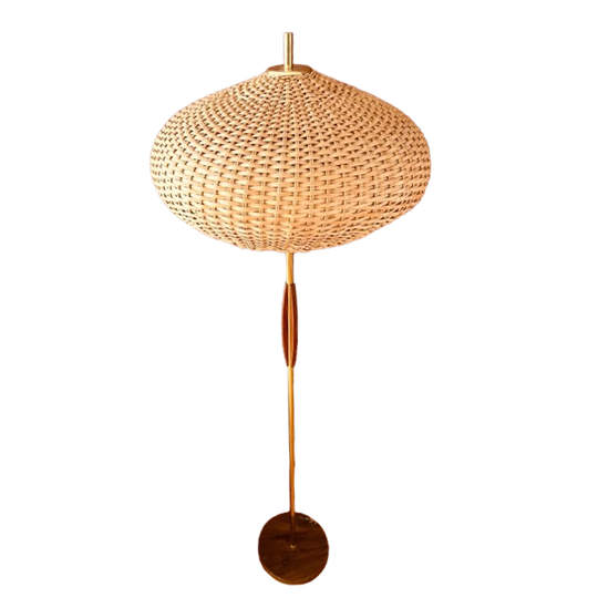 Uniek! Mid Century Japandi Vloerlamp 1
