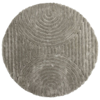 Kaimana Vloerkleed Rond 200x200cm - Greige thumbnail 1