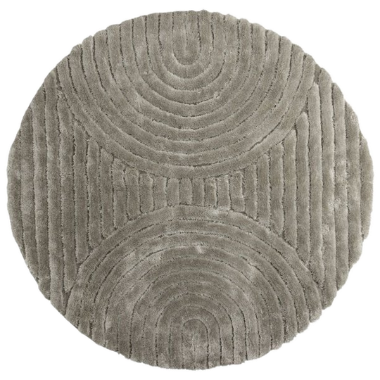 Kaimana Vloerkleed Rond 200x200cm - Greige 1