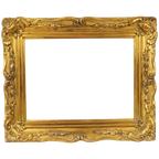 Bladgoud Vergulde Lijst Kader Barok Stijl Klassiek 34x28cm thumbnail 1