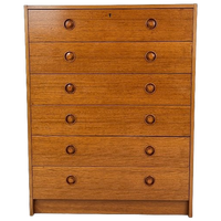 Scandinavisch Vintage Teak Fineren Ladekast Kajanin