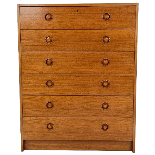 Scandinavisch Vintage Teak Fineren Ladekast Kajanin 1