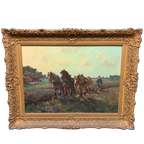 Arnout Van Gilst. Schilderij "Ploegman". thumbnail 1