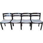 Vintage Set Van 4 Pastoe-Stijl Stoelen, Opnieuw Bekleed thumbnail 1