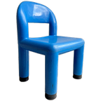 Blauwe Plastic Space Age Kinder Stoel thumbnail 1