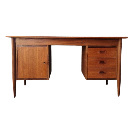 60'S Vintage Bureau Deens Bureau Teakhouten Desk 1
