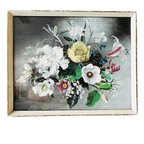Vintage Lijstje Met Bloemen Lithografie 1950’s thumbnail 1