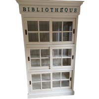 Bibliotheekkast, Oud Hout, Wit