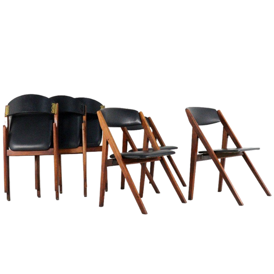 Set 6 Vintage Klapstoelen Stoelen 1