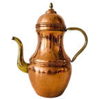 Vintage Theepot Koper En Messing thumbnail 1