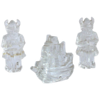 Glass Paperweight Sculptures By Uno Westerberg For Pukeberg Sweden thumbnail 1