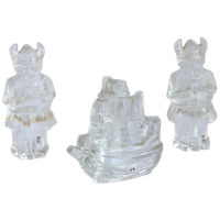 Glass Paperweight Sculptures By Uno Westerberg For Pukeberg Sweden
