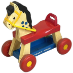 Vintage Fisher Price Paardje Loopwagen thumbnail 1