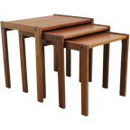 Set Of 3 Nesting Tables 'frankenau' Bijzettafel Tafeltjes Vintage thumbnail 1