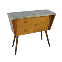 Jaren 50 Kastje Met Lades En Formica Blad Vintage