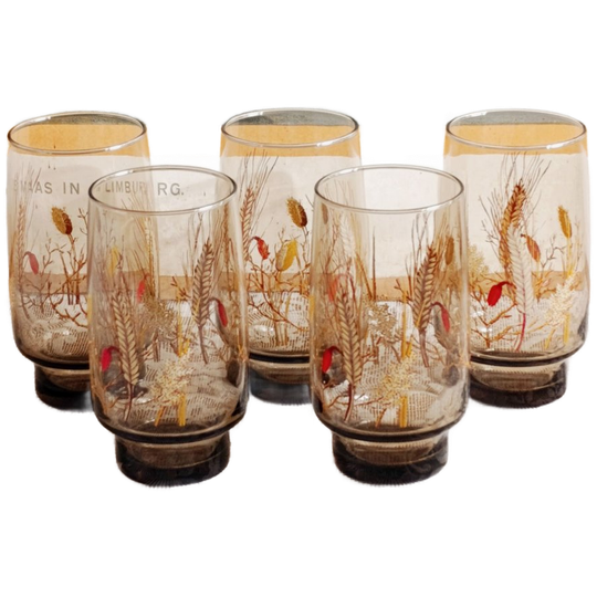 Vintage Set Van 5 Luminarc "tivoli" Glazen, Jaren '70 1
