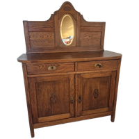Art Deco Buffet Kast Met Spiegel