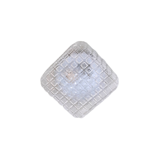 Pe37 – Jaren 70 Plafond Lamp – Transparant Glas 1